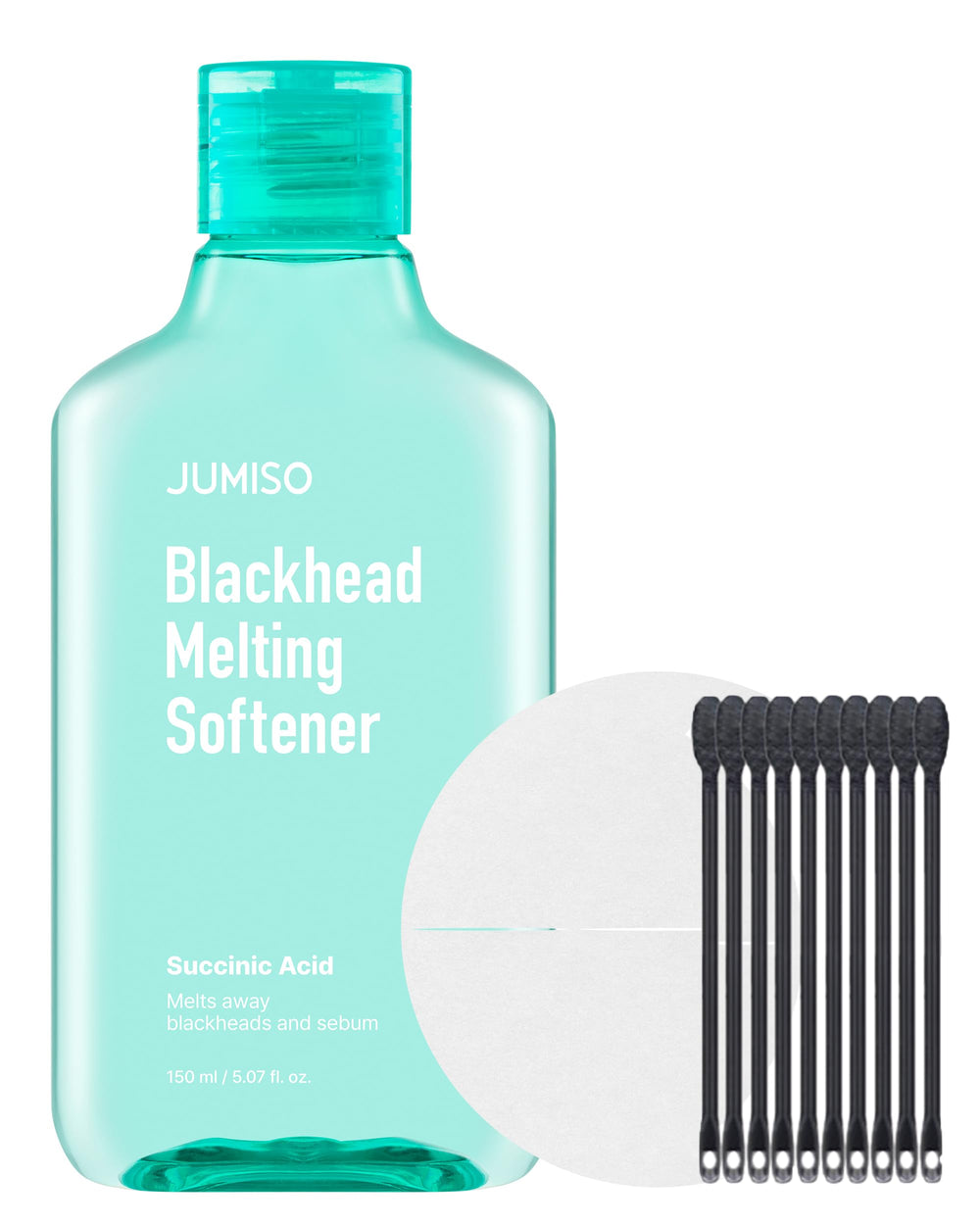 JUMISO Blackhead Melting Softener Cotton Pad Set packaging for daily pore care.
