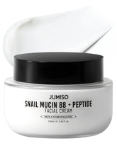 JUMISO Snail Mucin 88 Peptide Cream bottle offers quick hydration boost