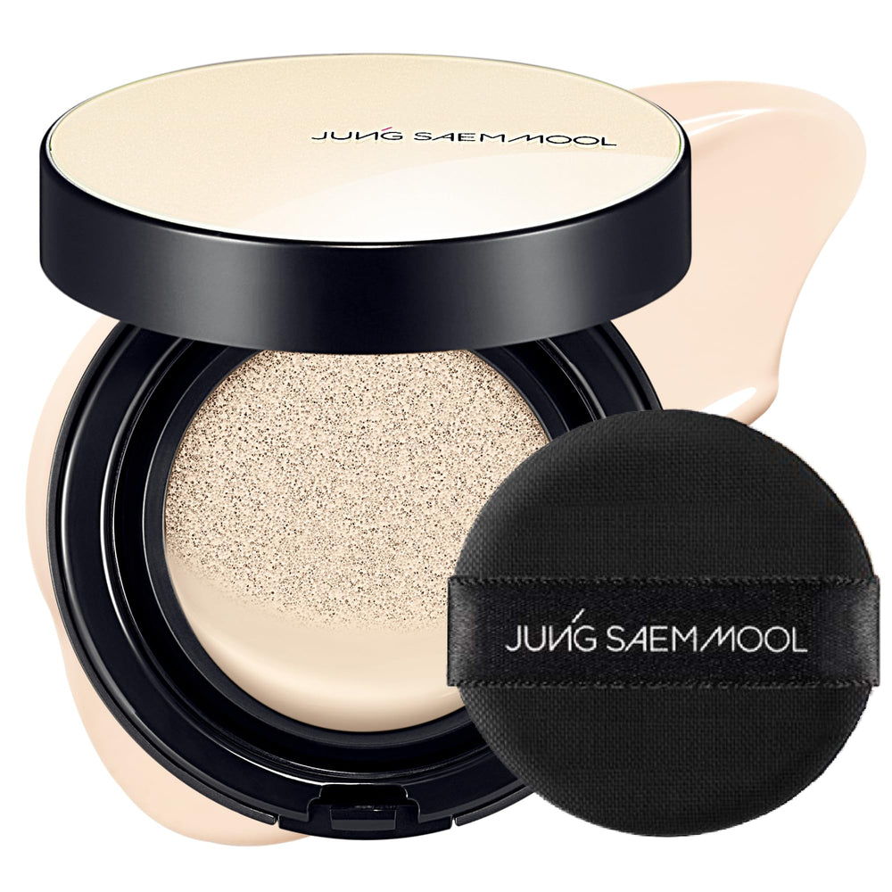 JUNG SAEM MOOL Essential Skin Nuder Cushion compact delivering natural radiant finish for daily glow.