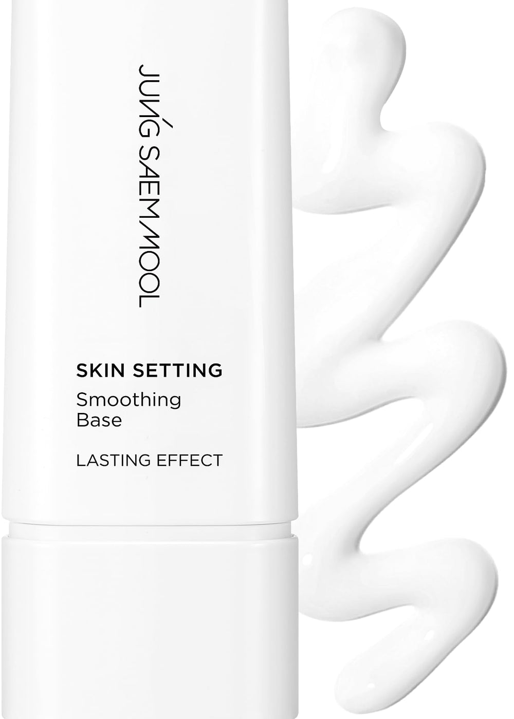 Jung Saem Mool Skin Setting Base bottle close-up showing matte, long-wear priming