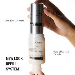 JUNO & Co. JADE cleanser foam forms on hand during cleansing.