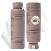 Jupiter Balancing Shampoo bottle with color-safe formula promoting comfortable scalp.