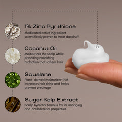 Jupiter scalp hydration with squalane and algae extract demonstrated.