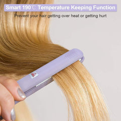 Juroicessry travel-friendly mini iron with dual voltage for on-the-go styling.