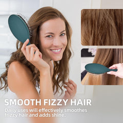 Jurrissa Boar Bristles Hair Brush ergonomic handle for comfortable grip during use