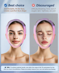 JUSMORE V-Line Sculpting Mask ear-relief design reduces pressure during wear