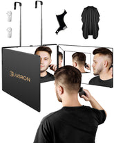 JUSRON 360° mirror front view for precise DIY hairstyles at home