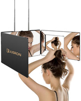 JUSRON 360° mirror front view for precise DIY haircuts and styling