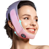 JUSRON V-Line Mask chin strap worn for daily wear and comfortable silhouette.