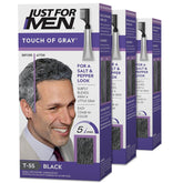 Just for Men Touch of Gray box with three-pack kit for at-home color touch-ups.