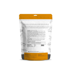 Just Jaivik Henna Powder jar closeup—concentrated formula for strong, keratin-friendly hair.