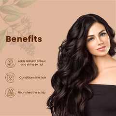 Just Jaivik Henna Powder mixing bowl—easy preparation for customizable shade.