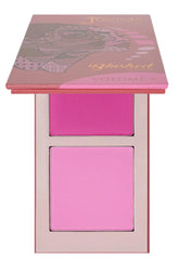 Juvia's Place Blushed Duo Volume4 compact closeup shows rich color for natural flush.