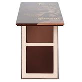 Juvia's Place Bronzed Duo bronzer deep dark packaging shows buildable soft matte warmth.