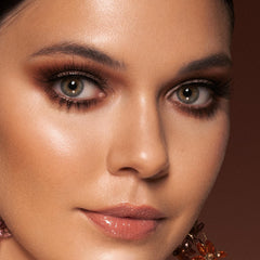 Juvia's Place Coffee Shop palette auburn shade adds warm depth for evening looks.