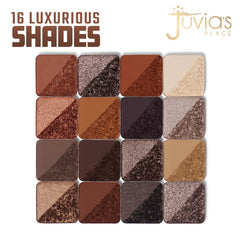 Juvia's Place Coffee Shop palette tan shade highlighted for soft daytime looks.