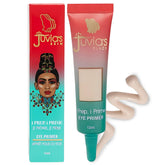 Juvia's Place i Prep, i Prime Milky White tube closeup showing smooth primer base for crease-free wear.