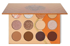 Juvia's Place Nubian Earth palette front closeup with rich brown tones for versatile looks.