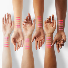 Juvia's Place The Sweet Pinks shimmering shades showcase a luminous glow.
