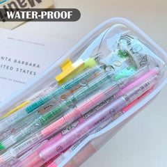 Juxiamal PVC clear case highlights waterproof, durable construction.