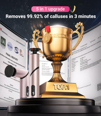 Juxujoin electric foot callus remover in action delivers fast home pedicures