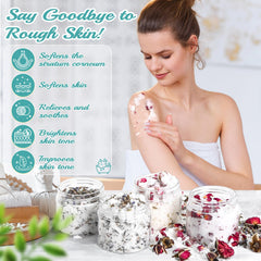 JUYRLE aloe vera gel and vitamin E provide soothing hydration for soft skin.