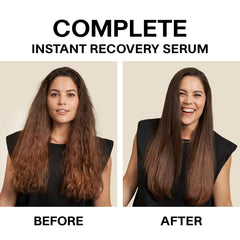 JVN Complete Instant Recovery Hair Serum pump demonstrating easy controlled dispensing