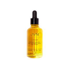 JVN Complete Pre-Wash Scalp Oil bottle with rosemary infusion signaling healthier scalp