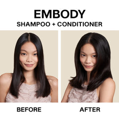 JVN Embody shampoo foamy lather demonstrates gentle scalp cleansing