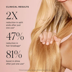 JVN Revive Rapid Repair Bond Gloss dispense pump for convenient in-shower use.