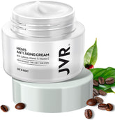 JVR Men's Face Moisturizer jar closeup highlighting rich hydration for daily use