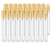 Jxcmeng 10ml clear glass mist spray bottle with transparent body for easy content checks.