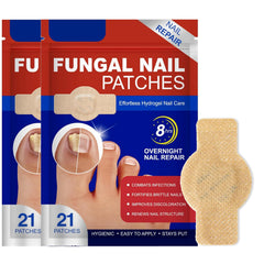 Jynivo nail patches pack-shot shows easy overnight nail care and potential repair