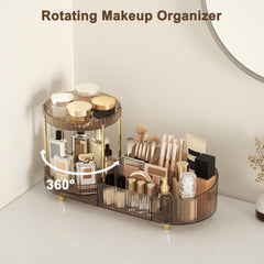 Jywantful dual-layer trays keep perfumes and makeup neatly organized and easy to grab