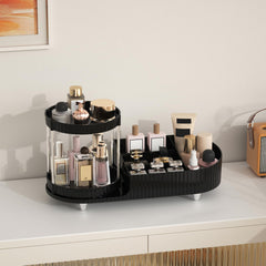 Jywantful skincare organizer seven compartments for brushes glosses polishes and palettes