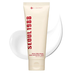 K-SECRET Seoul 1988 Snail Mucin 93% Cream jar closeup shows deep hydration without heaviness