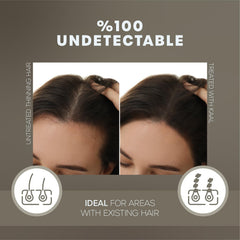 KAAL Hair Fibers thinning-area before-after showcase multiple angles.
