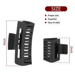 Kacmagic rectangle small-clip in black holds fine hair neatly.