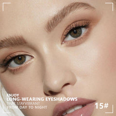 Kaely Powder Eyeshadow Quad close-up texture reveals velvety blendable finish.