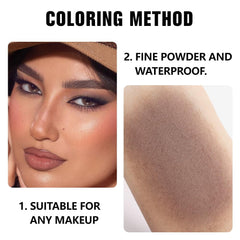 Kaely pressed single eyeshadow cocoa brown waterproof formula resists smudging through daily activities