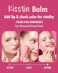 KAHI Kisstin Balm closeup texture reveals creamy texture for subtle color and glow.