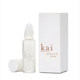 Kai perfume oil rose absolute bottle with a smooth roll-on for easy application.
