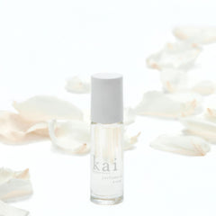 Kai perfume oil rose absolute layered with gardenia exotics for elegant evenings.