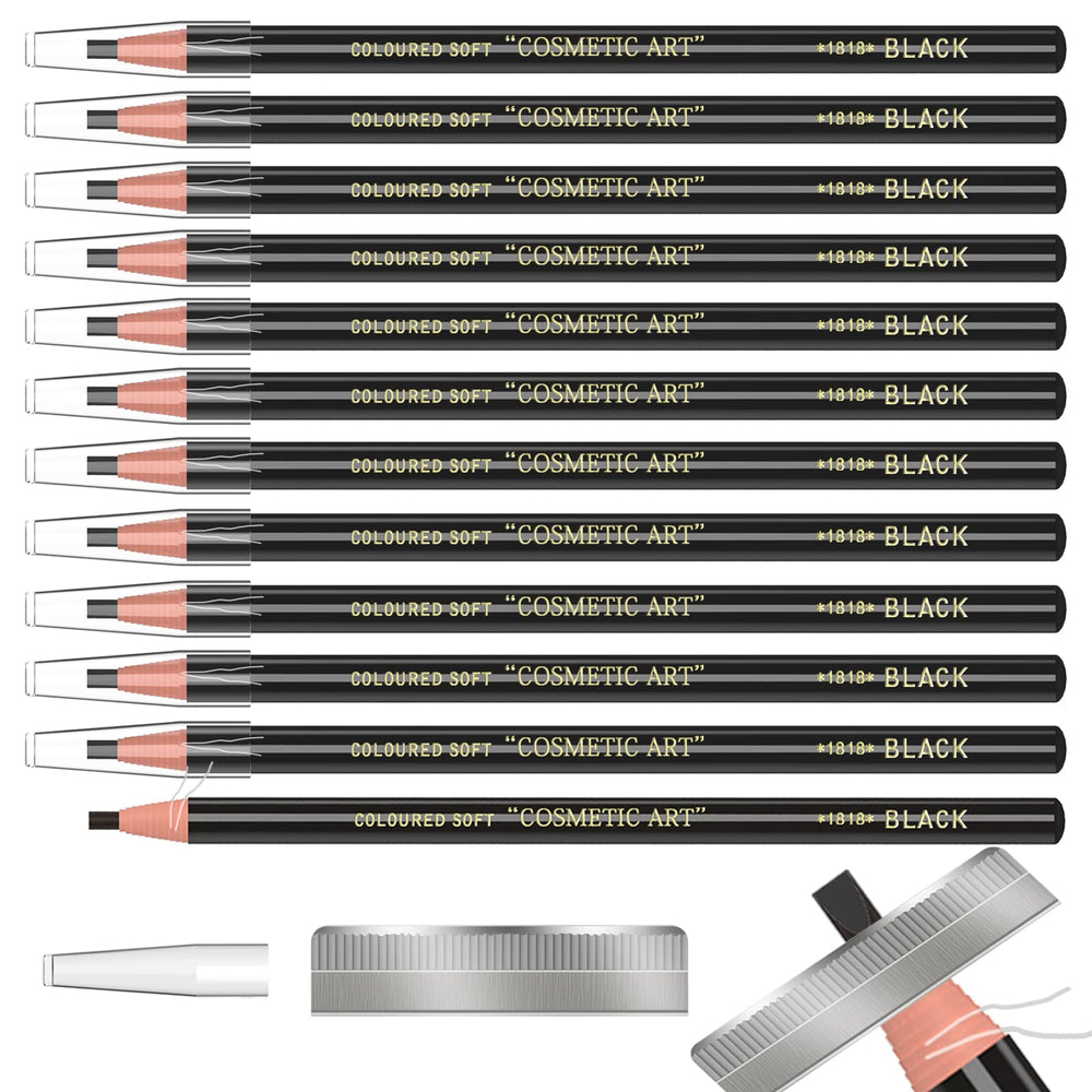 KAIQIKAIXI 12-piece eyebrow pencil set packaging, gift-ready and stylish for beauty enthusiasts.