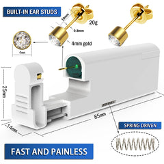 KAIQIKAIXI-4mm-gold-ear-stubs durable stainless steel for long wear