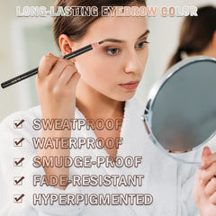 KAIQIKAIXI eyebrow pencil tips closeup highlights precise tip for natural brow definition.
