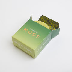 Kalastyle Hallo Sapa soap bar closeup reveals moss texture for moisturizing cleanse.