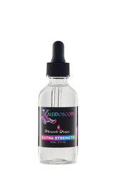 Kaleidoscope Miracle Drops Extra Strength bottle pouring for scalp care and freshness.