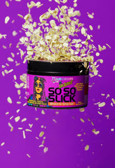 KALEIDOSCOPE MIRACLE DROPS So So Slick on-model braids—sleek finish and reduced frizz.