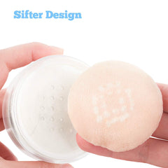 Kalevel powder puff soft sponge for even application and comfortable touch.